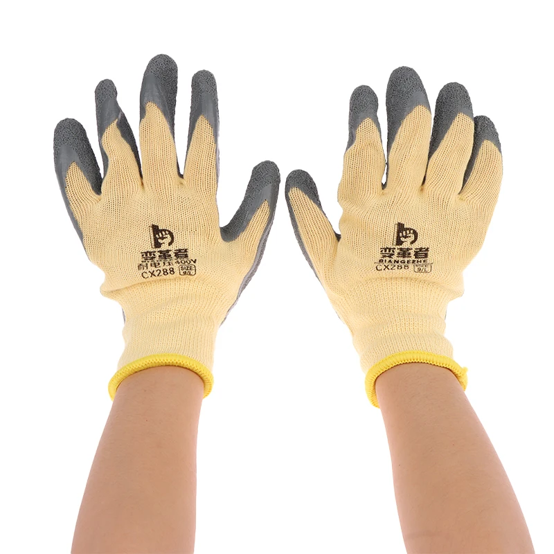 Electrician Work Gloves Protective Tool 400v Insulating Gloves 1 Pair Anti-electricity Low Voltage Security Protection