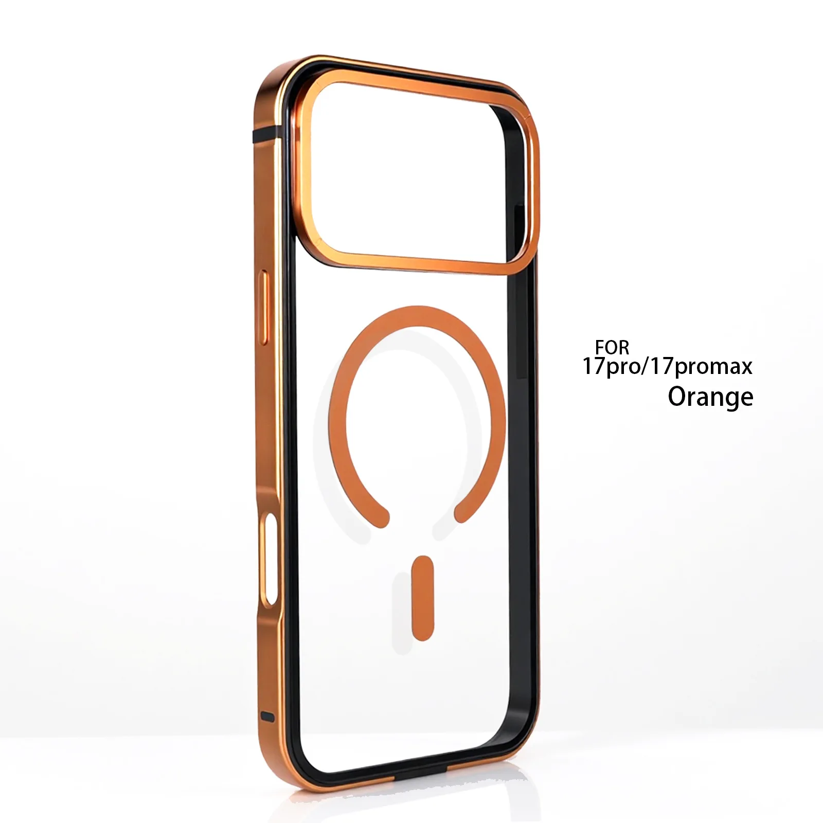 Premium Metal Frame Phone Case with MagSafe Magnetic Charging and HD Backplate Protection