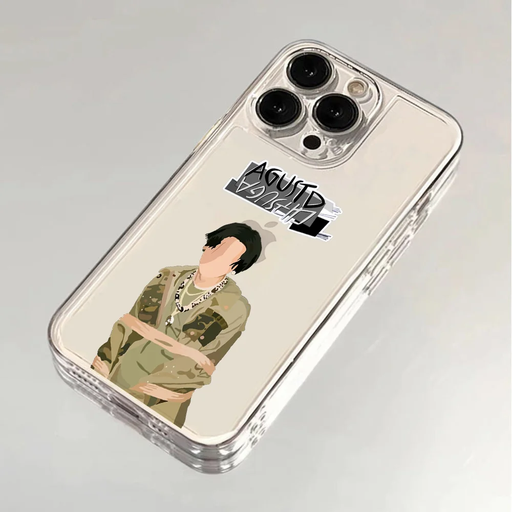 S-SUGA A-Agust D Clear Soft Phone Case Cover