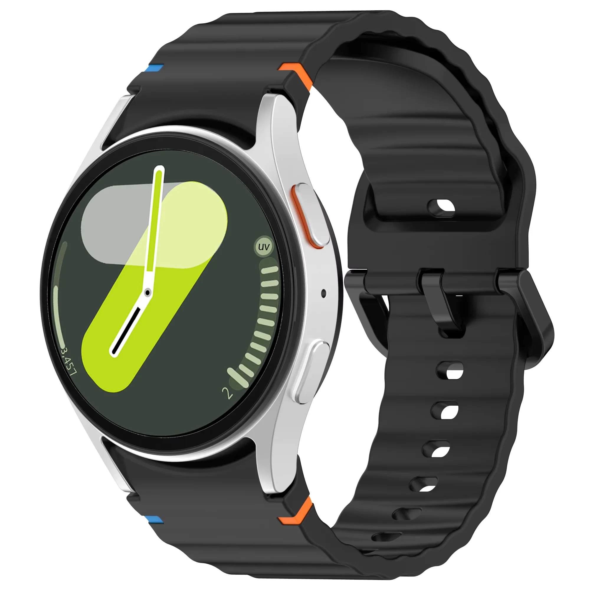 Premium Curved Silicone Watch Strap - Original Replacement Band