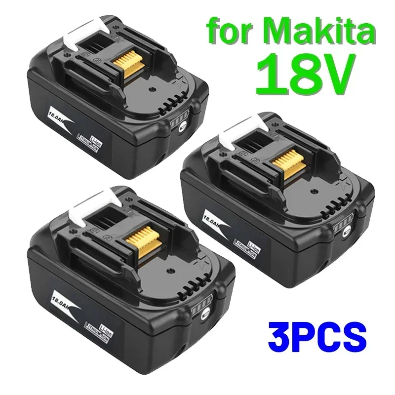 

BL1860 Akku 18V 18000mAh Lithium-ionen für Makita 18v Batterie BL1840 BL1850 BL1830 BL1860B BL1850 BLXT 400 + ladegerät