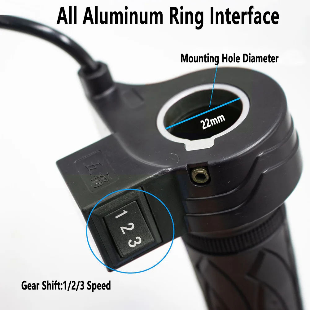 Electric Bike Twist Throttle for Speed Control and Cruise Replacement