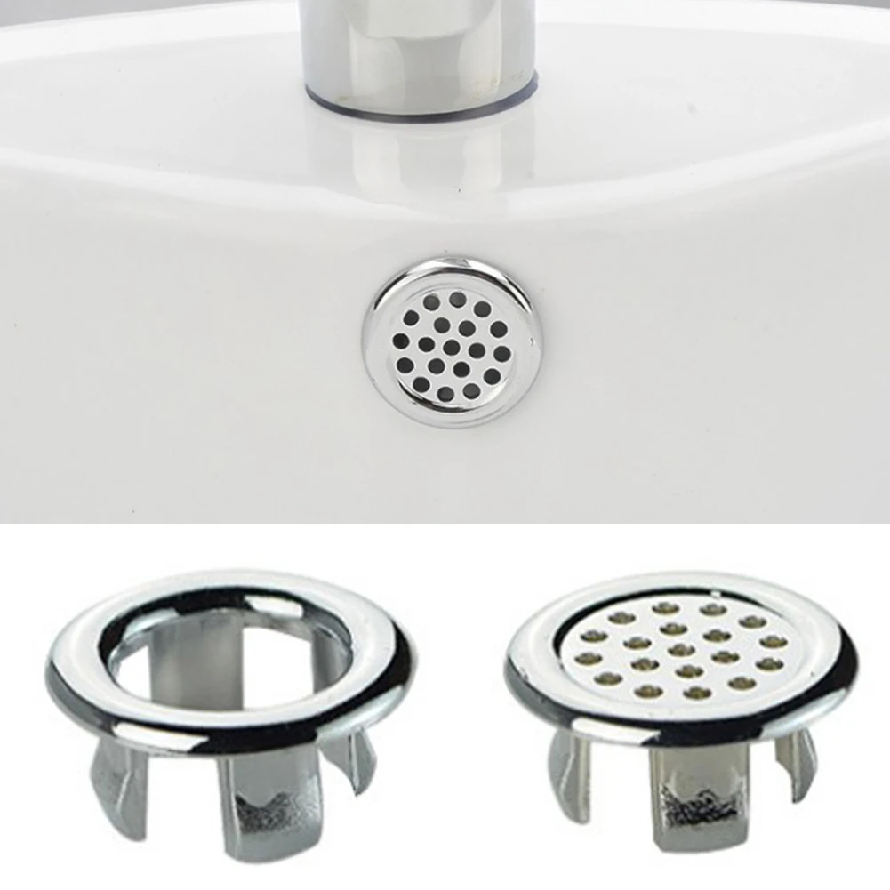 

Washbasin Overflow Ring Lightweight Overflow Ring Hollow Bathtub Sink Hole Round Overflow Cover Kitchen Bathroom Anti-overflow