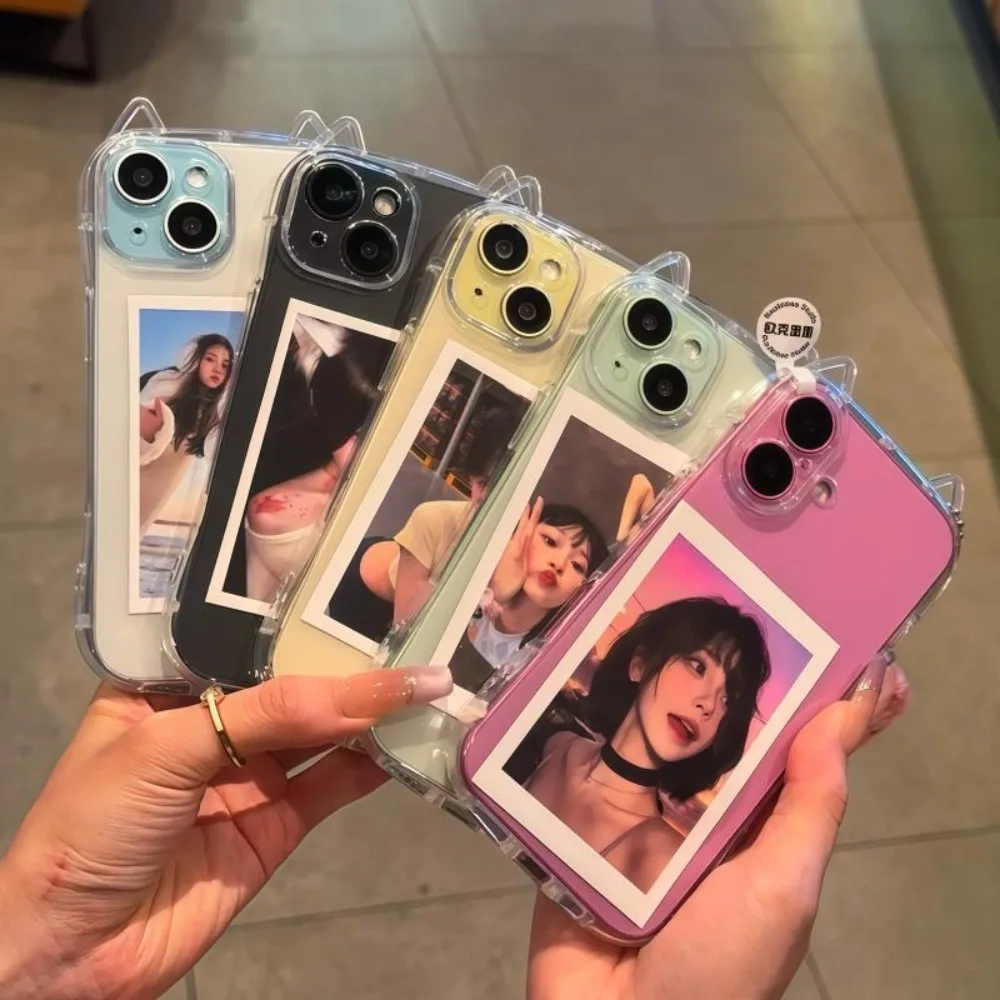 รูปสินค้า เคสแมว 3D ใส ป้องกัน iPhone 17/16/15/14/13/12/11 Pro Max
