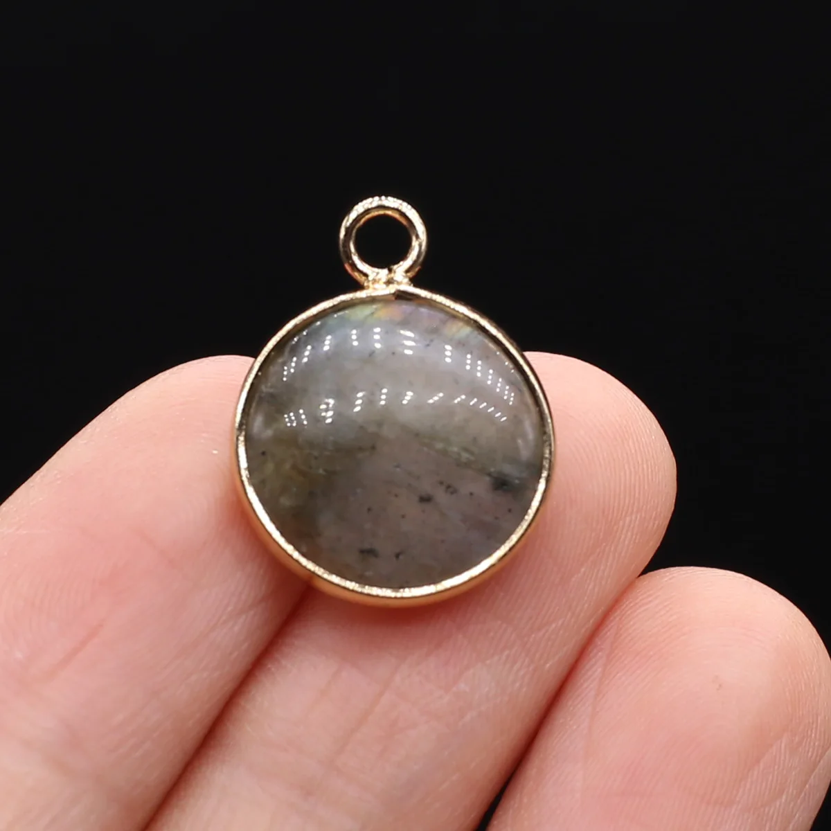 Natural Stone Pendant Round Shape Gemstone Exquisite Charms for Jewelry Making Diy Bracelet Necklace Earrings Accessories Gifts - 6
