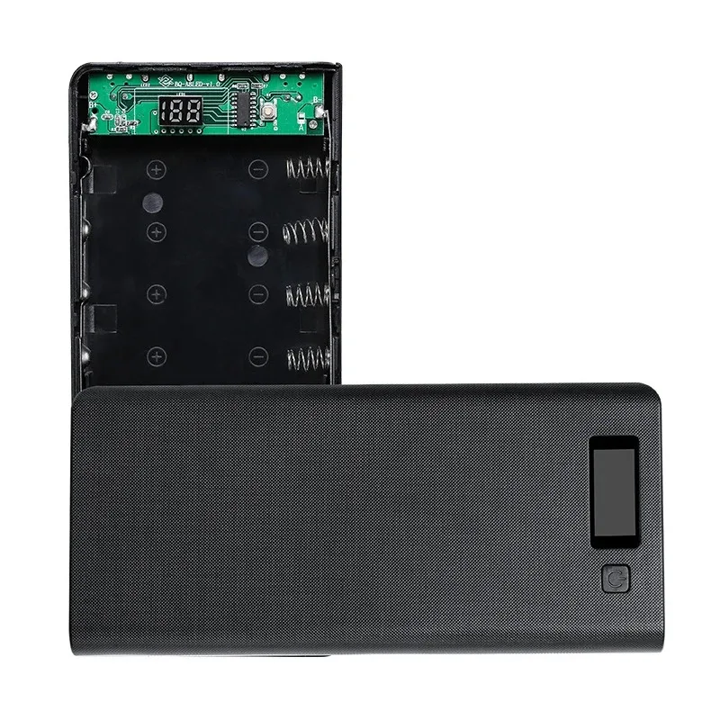 18650 DIY Battery Power Bank Dual USB Type-C 5V for Phone Charging for iPhone, Xiaomi, Huawei Storage Box Case Without Battery
