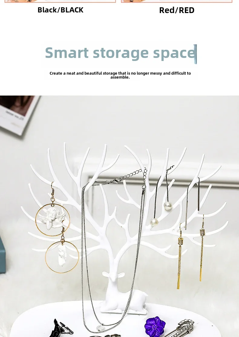 Description Picture 4 of itemFawn jewelry rack antlers bird tree earrings jewelry display rack earring rack bracelet jewelry storage box jewelry rack