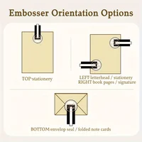 Embosser Stamp LOGO Customized Wedding Library Book Private Seals Customization Envelope Party Invitation Embossing Stamps DIY 4