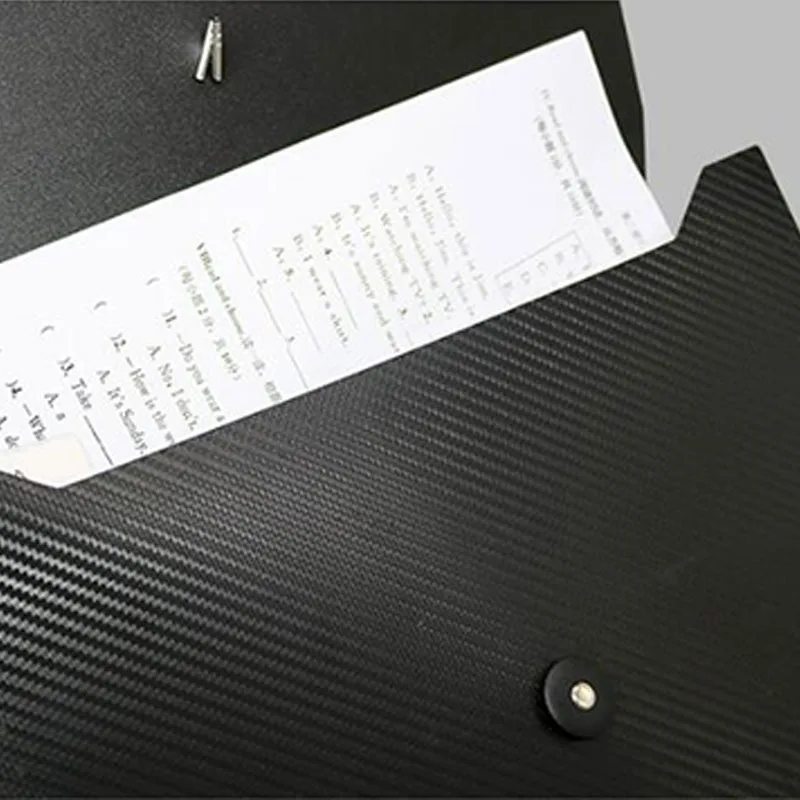 수평 버전 A4 폴더, 대용량 7 칸 데이터 저장 오르간 가방, 출장 다층 파일 가방
