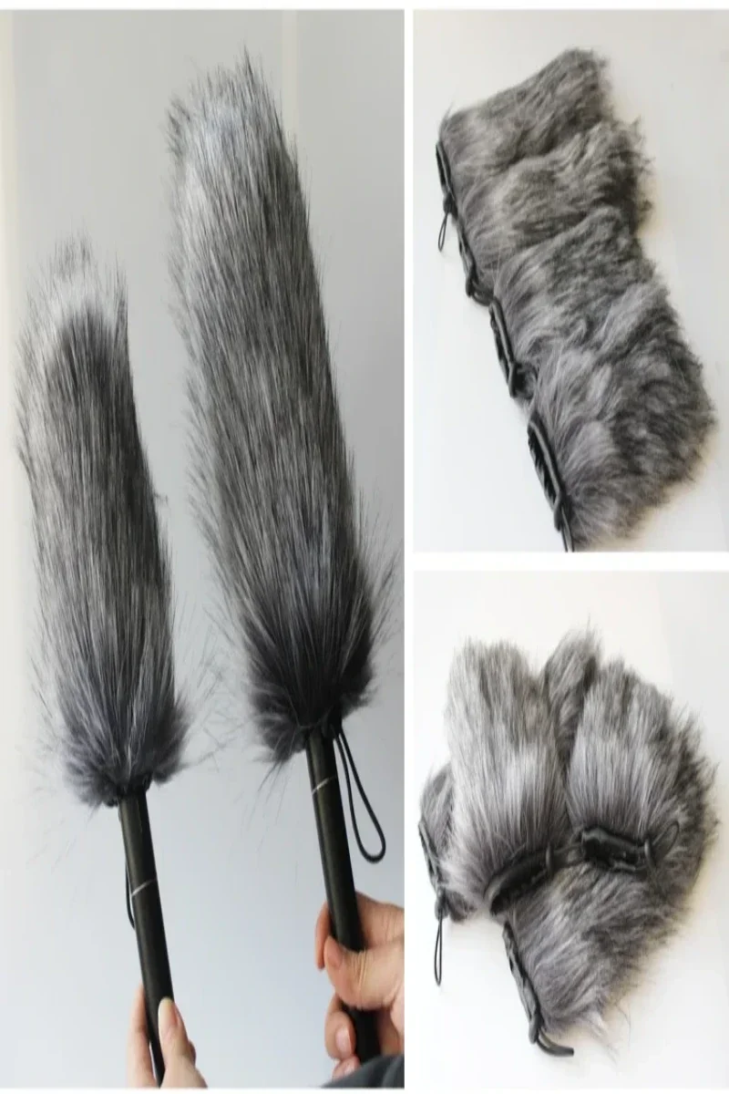 Furry Microphone Windscreen Foam Cover - Enhanced Wind Protection 9-24cm