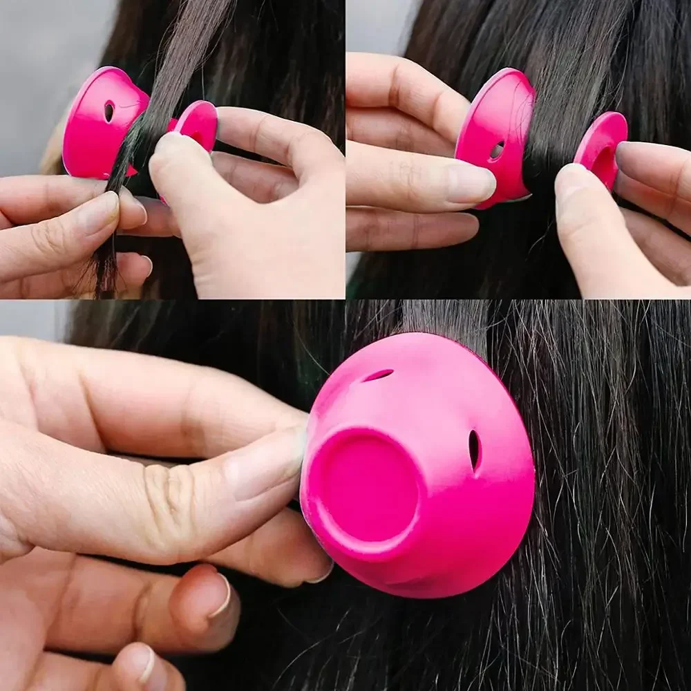 Hair Care Rollers Magic Silicone Hair Curler Soft Rubber Twist No Heat No Clip Curling Styling DIY Tool Sleeping Care