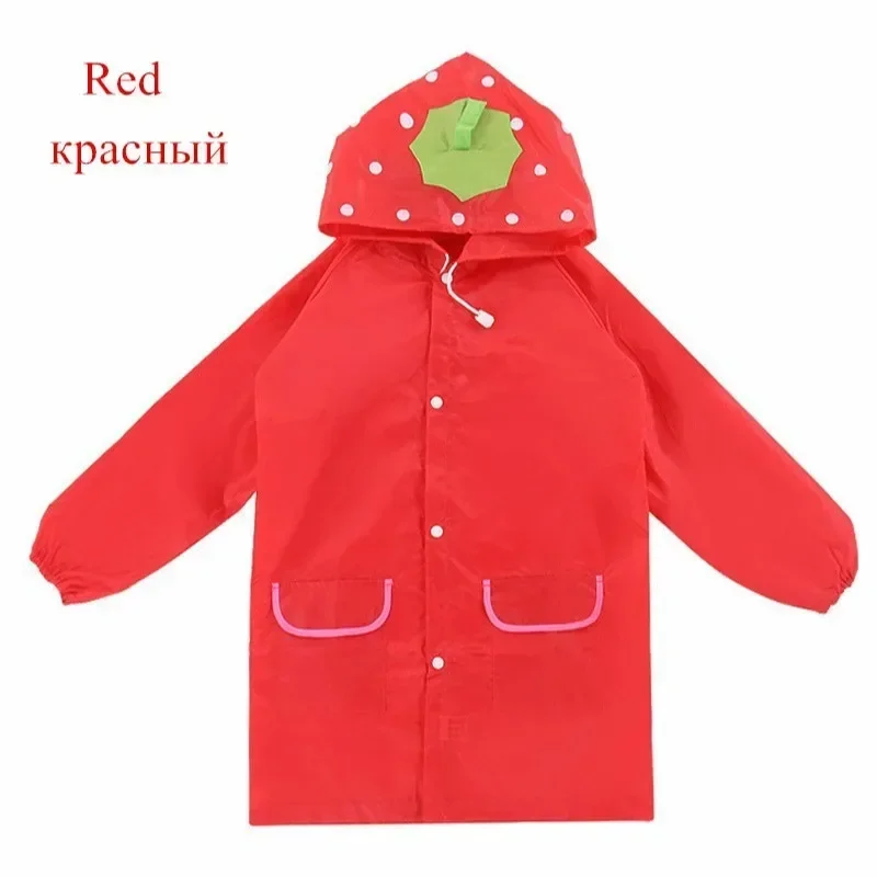 Cute Cartoon Disposable Rainwear Duck Frog Kids Rain Poncho Lightweight Waterproof Raincoat Hooded Cape for Boys Girls 90-110cm