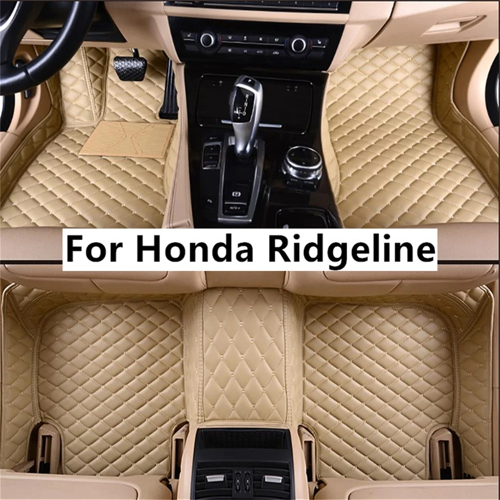 

Solid Color Diamond Custom Car Floor Mats For Honda Ridgeline 2016 Years Auto Carpets Foot Coche Accessories