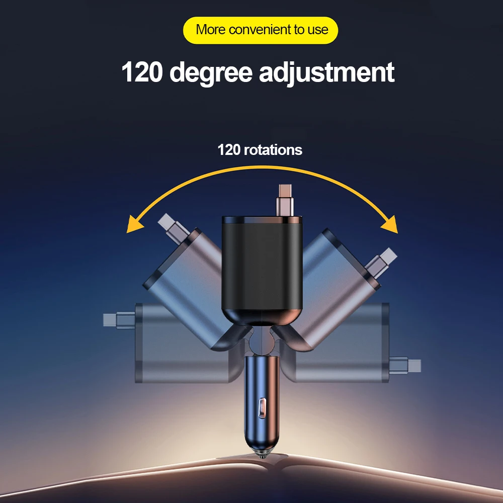 200W 최대 6 in 1 차량용 휴대폰 충전기 100W 시가 라이터 어댑터 PD30W QC3.0 초고속 충전 전원 어댑터 12-24V 범용