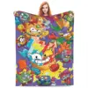 Throw Blanket Superthings Micro Fleece Blanket Four Sizes Cartoon Portable For Bedroom AntiPilling Blanket 1
