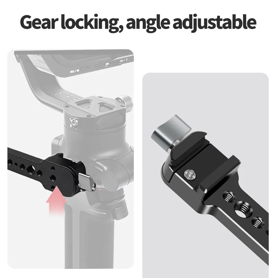 Quick Release Mount Handle Grip for Ronin SC S Gimbal Monitor Bracket 1/4'' Exte