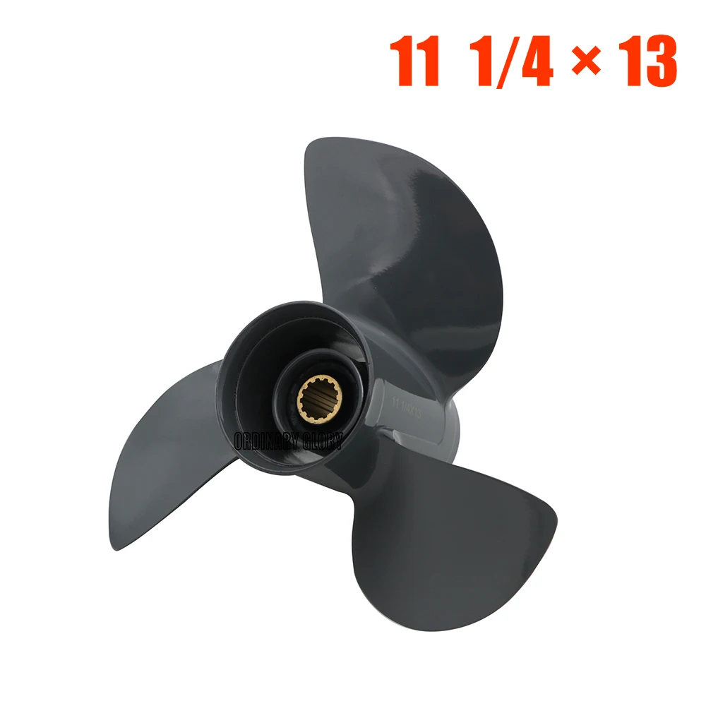 Propeller For Honda 60HP 11 1/4*13 Boat Engine Aluminum Alloy Screw 13 Spline Outboard Motor 58130-ZV5-860ZA