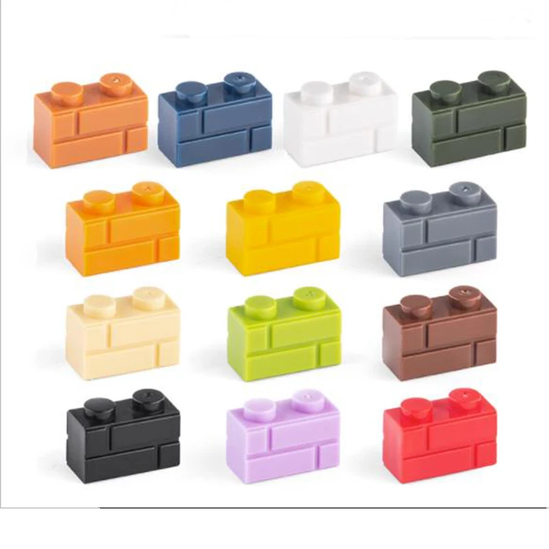 

DIY 98283 Building Blocks Wall Figures Bricks 1x2 Dots Educational Creative Toys For Children Size Compatible With 98283 Blocks