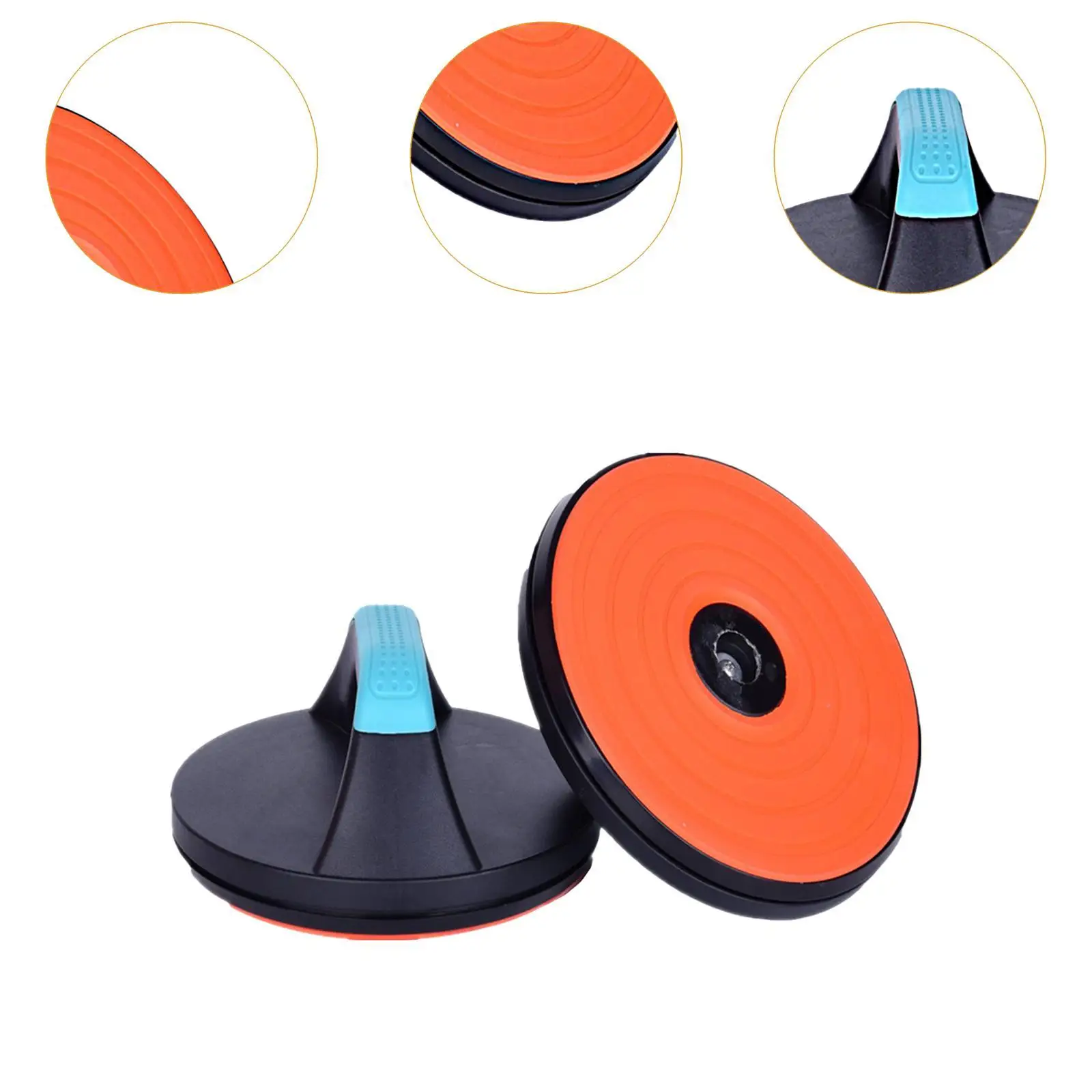 2x Rotating Push up Handles Pushup Stands,Round,360 Degree Rotatable,Push up Bar Training Equipment for Fitness Gym