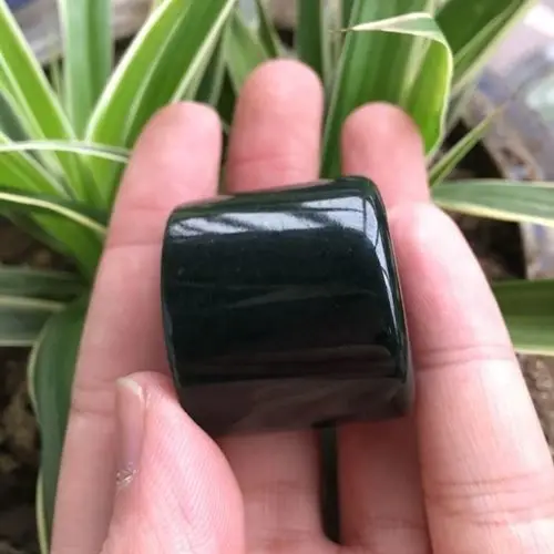 Enviar certificado 100% real verde jade anéis