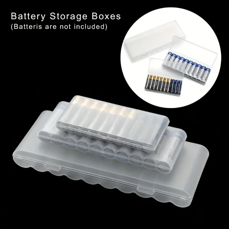 10 Slot Battery Storage Box for AAA/AA Plastic Battery Organizer Accessories