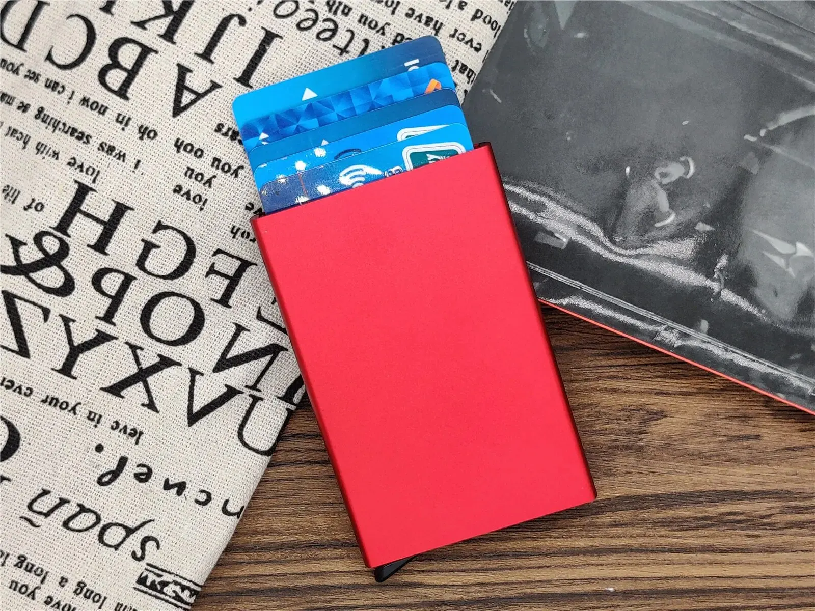 RFID Smart Minimalist Slim Wallet - Metal Card Holder