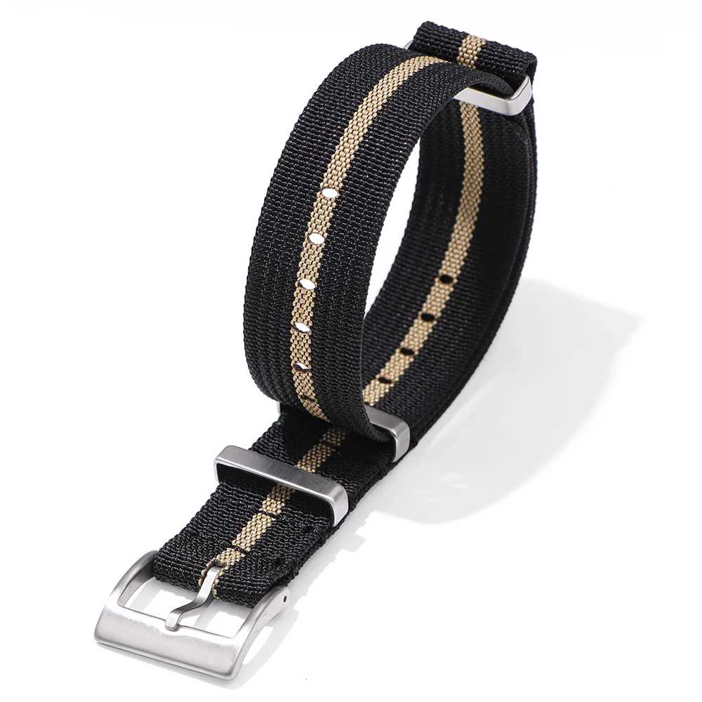 Braided Nylon Military Watch Strap - Comfortable Woven Wristband for Men & Women