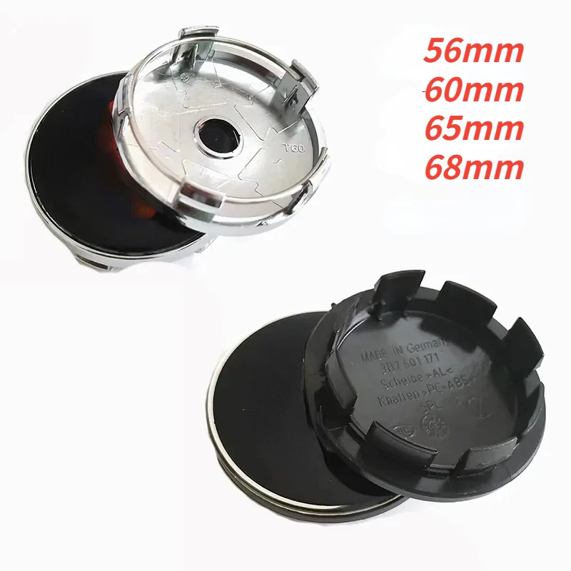 

4Pcs Wheel Center Hup Cap Rims Cover Retrofit Dust-Proof Badge Auto Styling AccessoriesBlack Silver Red 56mm 60mm 65mm 68mm