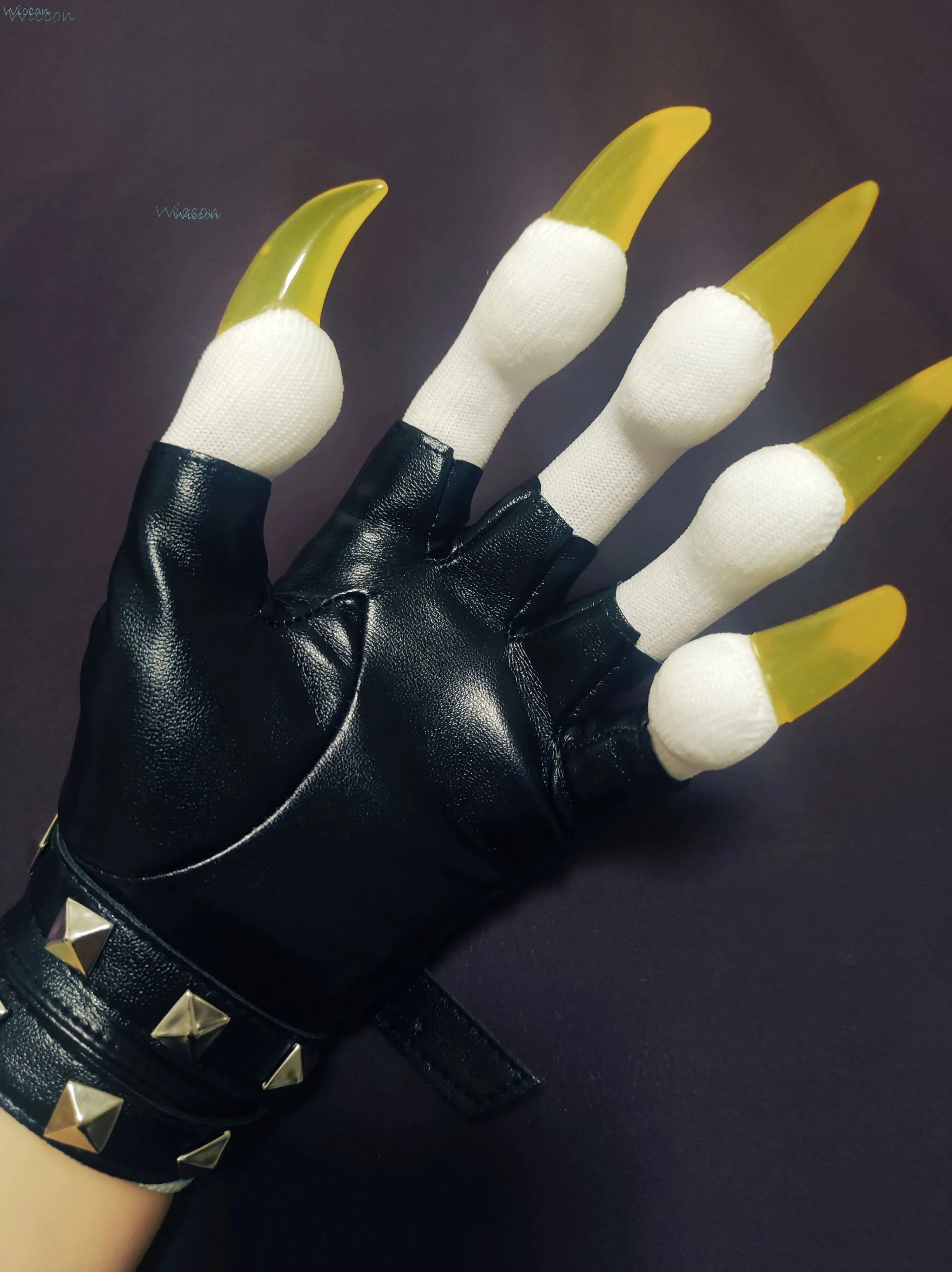 Furry Gloves Kig Fursuit Paws Kigurumi Cosplay Plush Gloves Handwear Summer Gloves Claw Black White Multicolor Claw Furry Suit