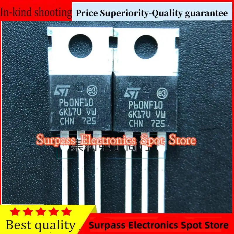 

10 шт.-100 шт. STP60NF10 P60NF10 TO-220 MOS100V 60A гарантия качества