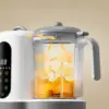 Baby Food Steamer Touch Screen Control Puree Machine Blending Multifunctional Cooking with Digital Timer for Home Picnic Kitchen 6
