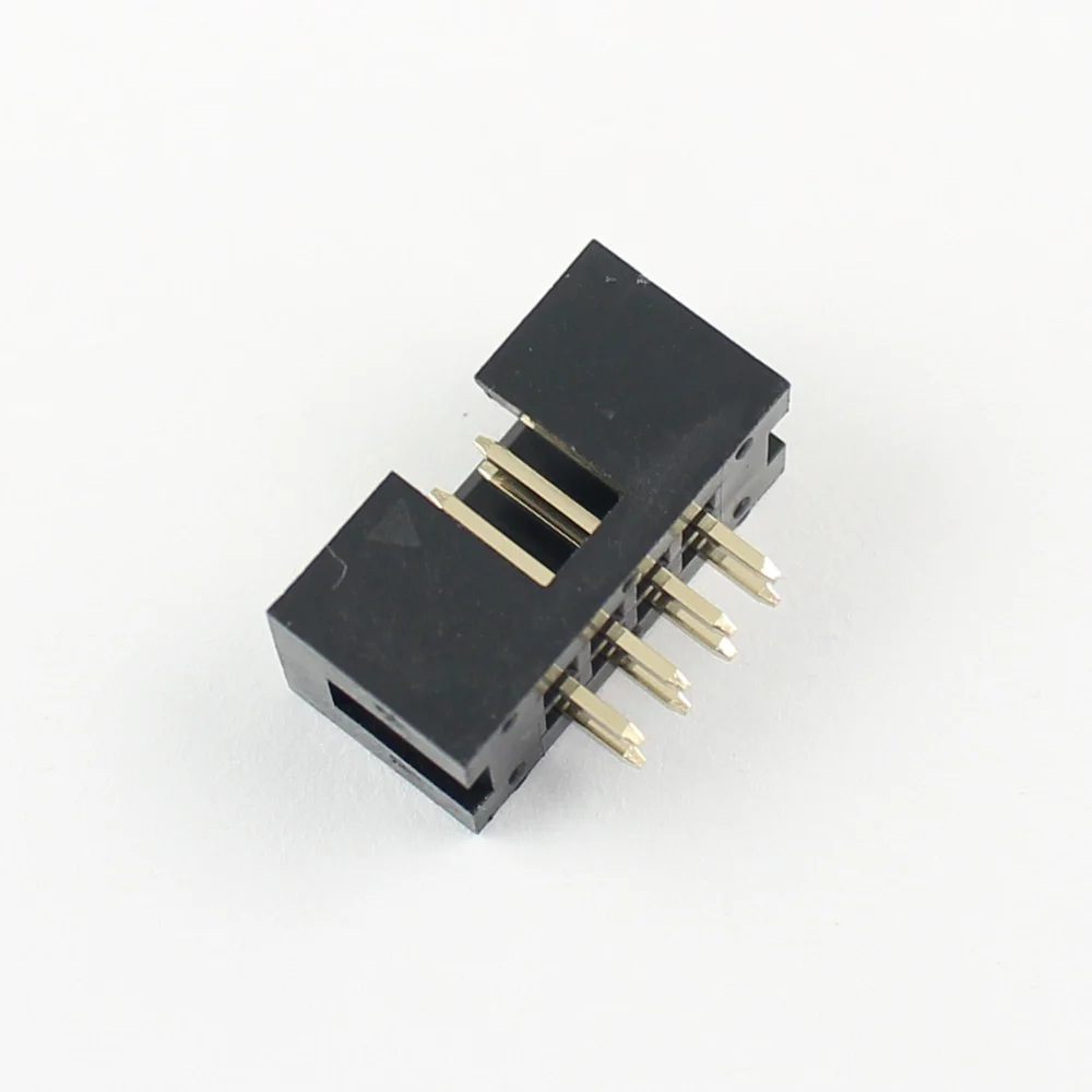 thumbnail image 2 of 10-Pack 2.54mm 2x4 Pin (8 Pin) Straight Male Shrouded PCB Box Header IDC Sockets 2 of 9