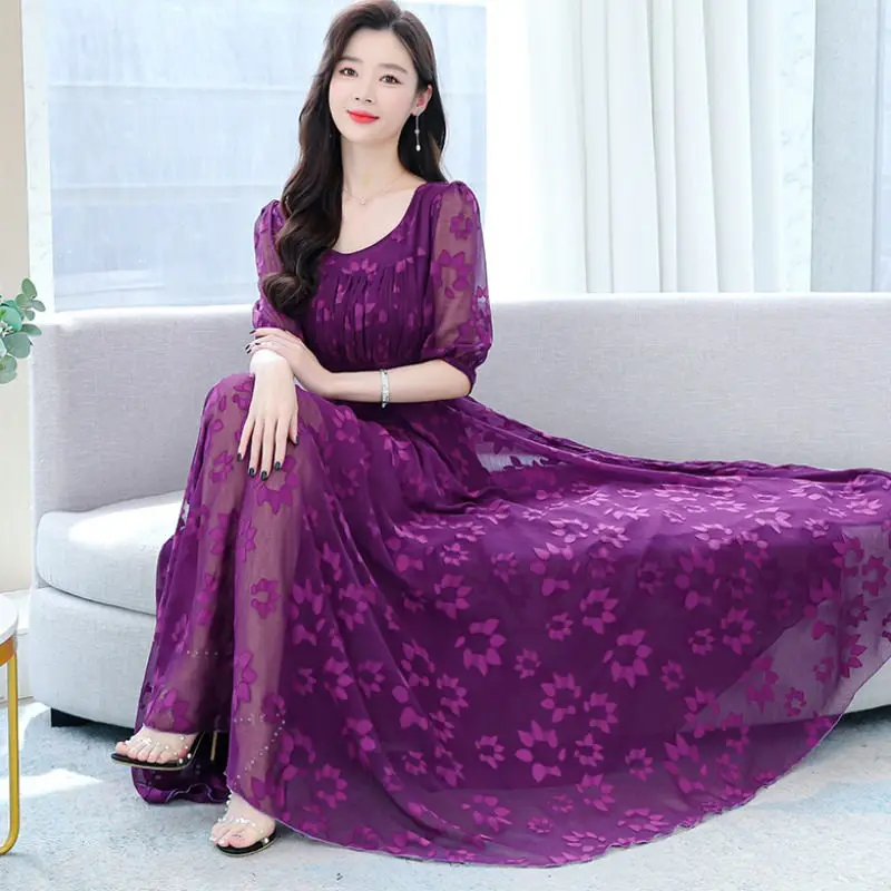 

Женское жаккардовое платье, фиолетовое длинное облегающее элегантное платье квадратной формы, Z2117, лето 2023
