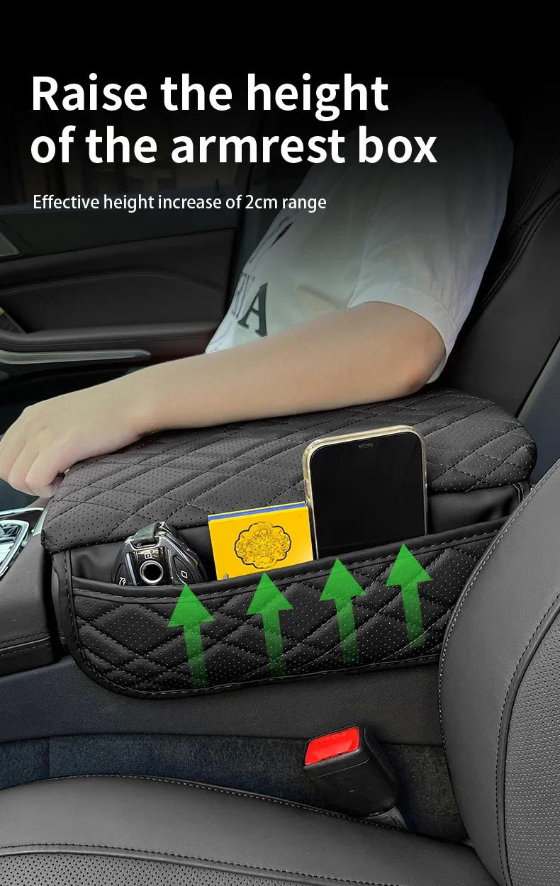 Car Armrest Cushion Cover Center Console Armrest Protector Pad For BMW F10 G11 X5 G05 X6 X7 G07 5 Series G30 G32 6GT Accessories