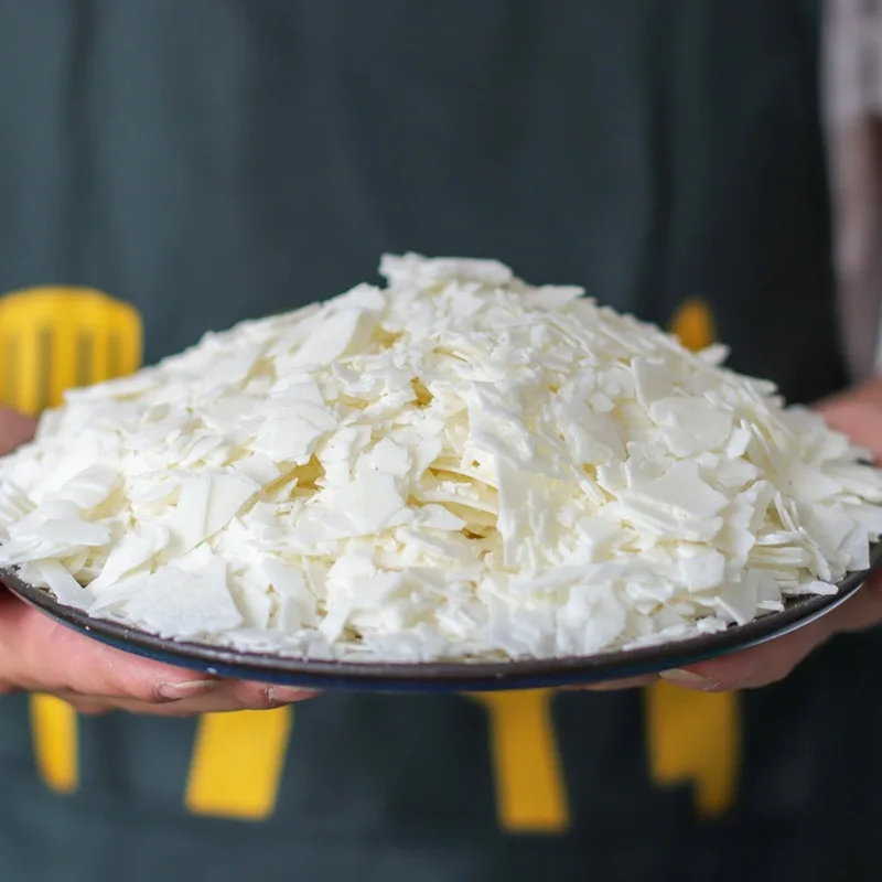 천연 대두 왁스 슬라이스 왁스 아로마 테라피 양초 원료, 100% 첨가제 무연 양초 만들기 용품, 500g/1kg 