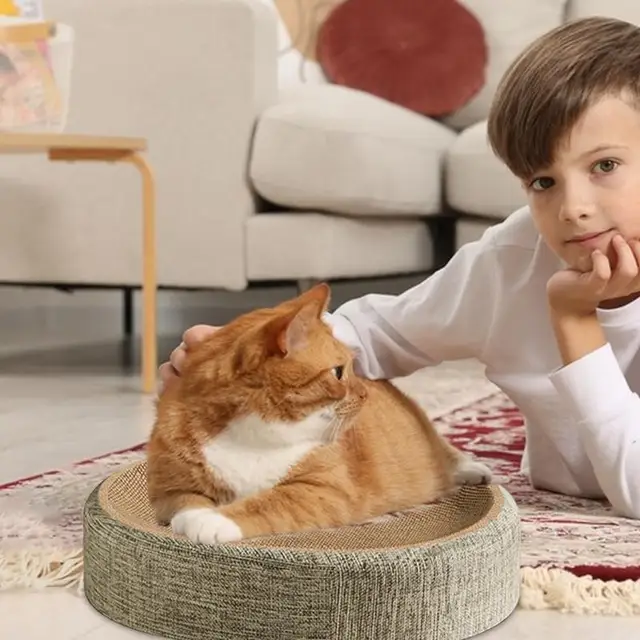 Cat Scratching Board Sisal Pet Scratch Board Nest Kitten Furniture with Non-slip Base Wear-Resistant Pet Supplies for Shelter 5