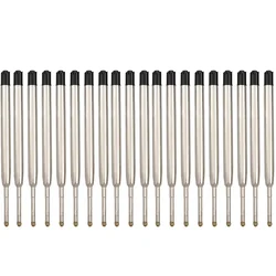 Ballpoint Pen Refills - Medium Point, 0.7mm - Pack of 5/10/20 for School and Office Supplies (20 PCS Black)