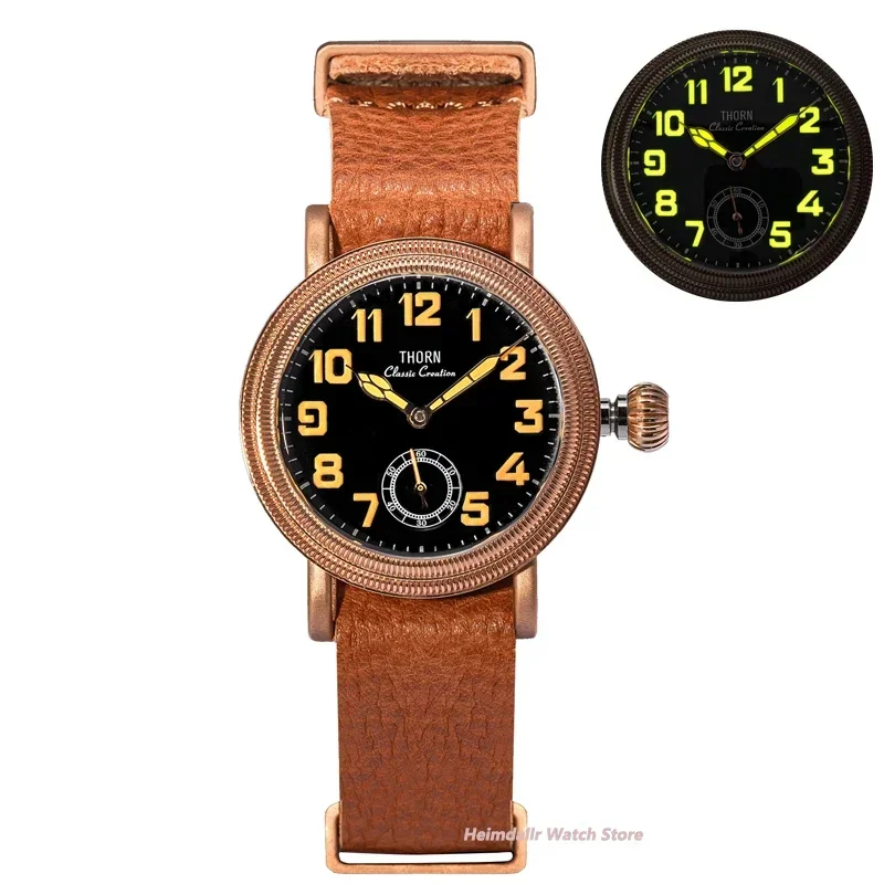 THORN T013 Retro Luxury Watch Sapphire Bubble Glass ST1700