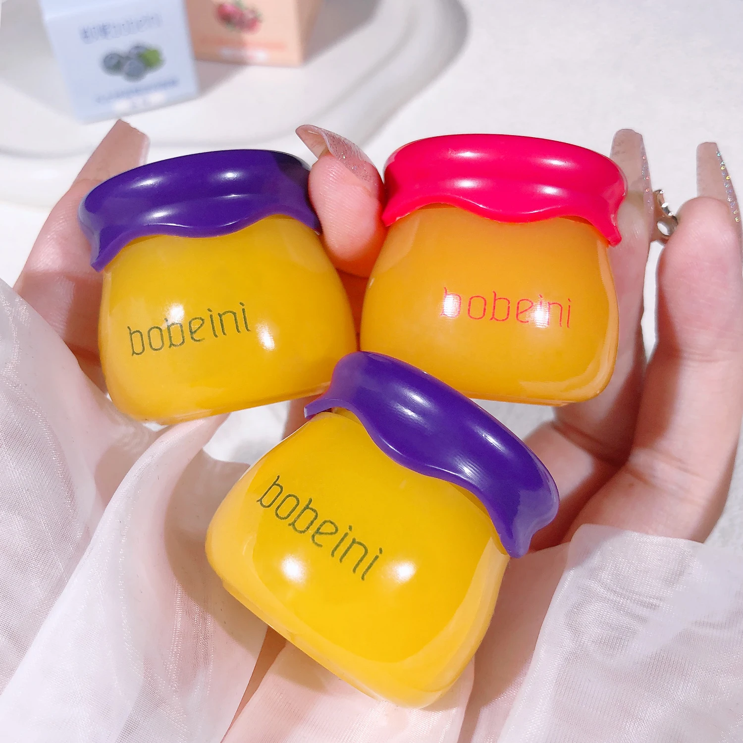 Small Honeypot Lip Mask, Lip Care, Hydration, Anti-Dryness, Reduced Lip Wrinkles, Fruity Lip Mask 4