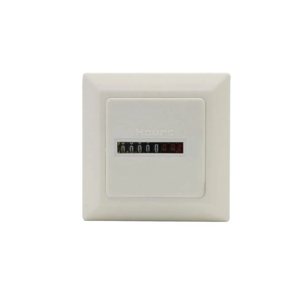 

HM-1 Timer Square Counter Digital 0-99999.99 Gauge 0.3W AC220-240V / 50Hz AC Hour Meter Hourmeter White