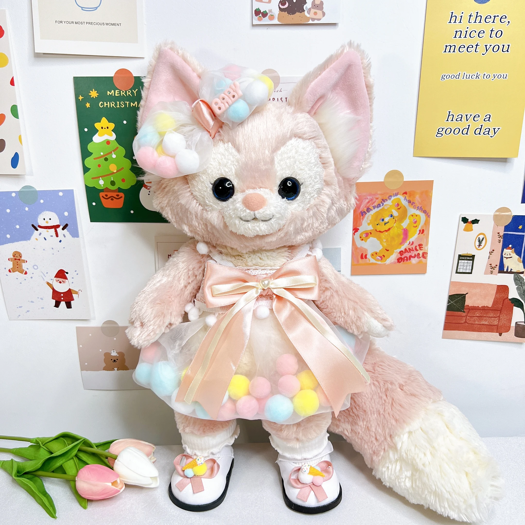 

13 inch LinaBell Plush Doll Clothes Stella Lou Clothes Replacement Yellow Duck Pattern Skirt Strap Rainbow Ball Bubble Skirt