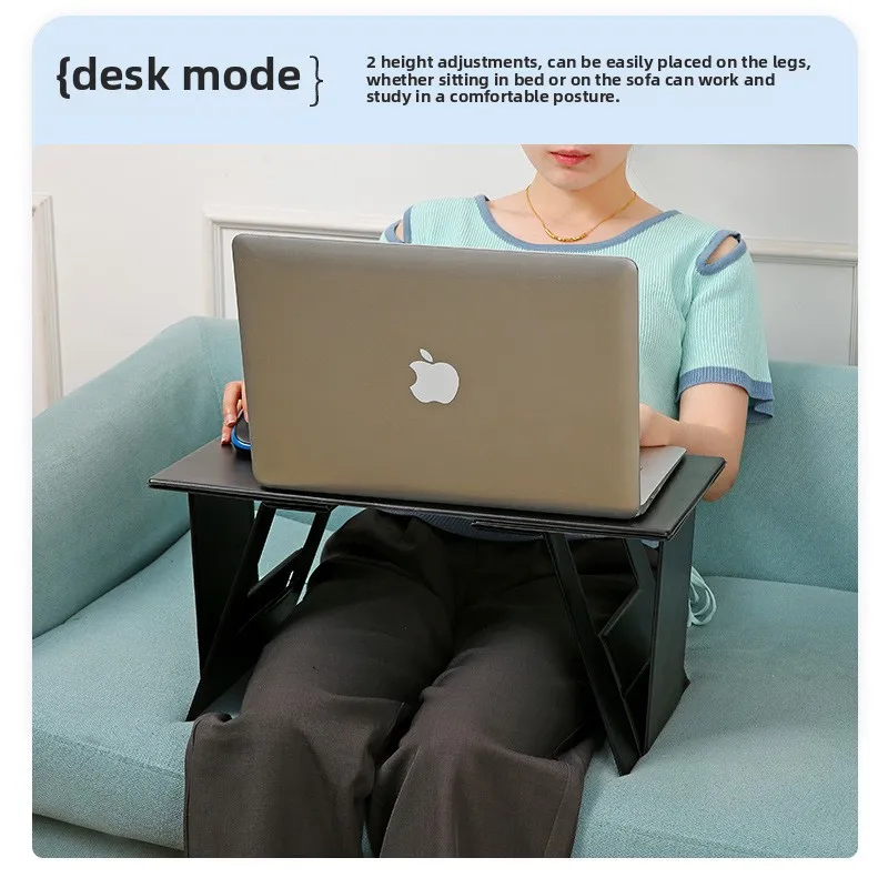 Portable Folding Small Desk on The Bed Table Bracket for Home Office and Car for Computer Laptop Pad Phone Reading Writing Desk