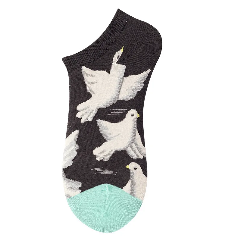Men's Novelty High-Quality Geometric Fruit and Sushi Patterned Fashion Socks