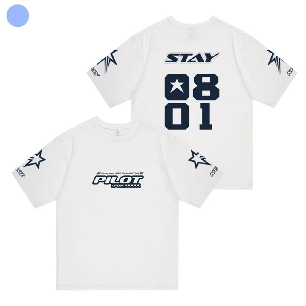 Stray kids 3. FM Pilot für 5-Sterne-Konzert Baumwolle T-Shirt 