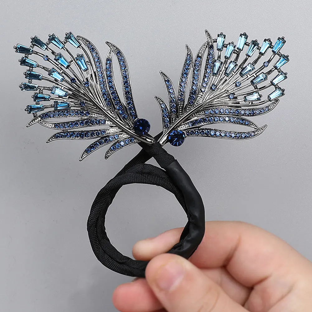 Lazy Bun Maker Hair Bun Maker Hair Bun Curler Women Hair Bun Making Tool Lazy Hairpin Tool Women'S Women Rhinestone Bow Curler 5