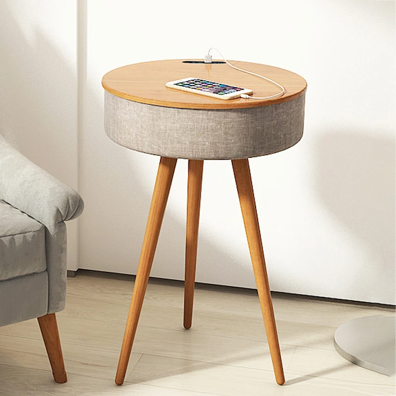 Creative Smart Coffee Table With Hifi Bluetooth Speaker Kitchen Charging Nordic Style Modern