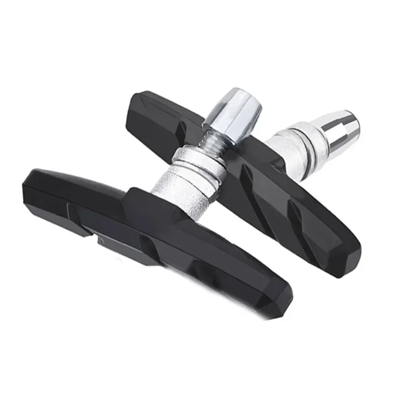 A Pair Bicycle Silent Brake Pads Cycling V Brake Holder Pads Rubber Pad for Long-lasting Performance