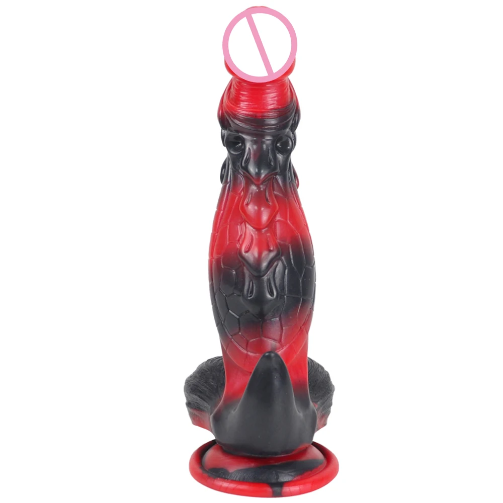 Dragon monster dildo in silicone con ventosa per piaceri_voghion.com