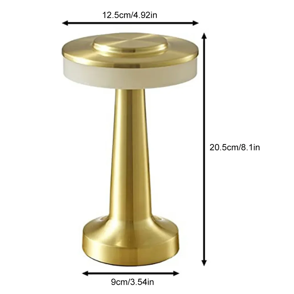 Led Table Lamp Retro Usb Rechargeable Infinitely Dimmable Night Light Camping Light for Bar Bedroom Decoration