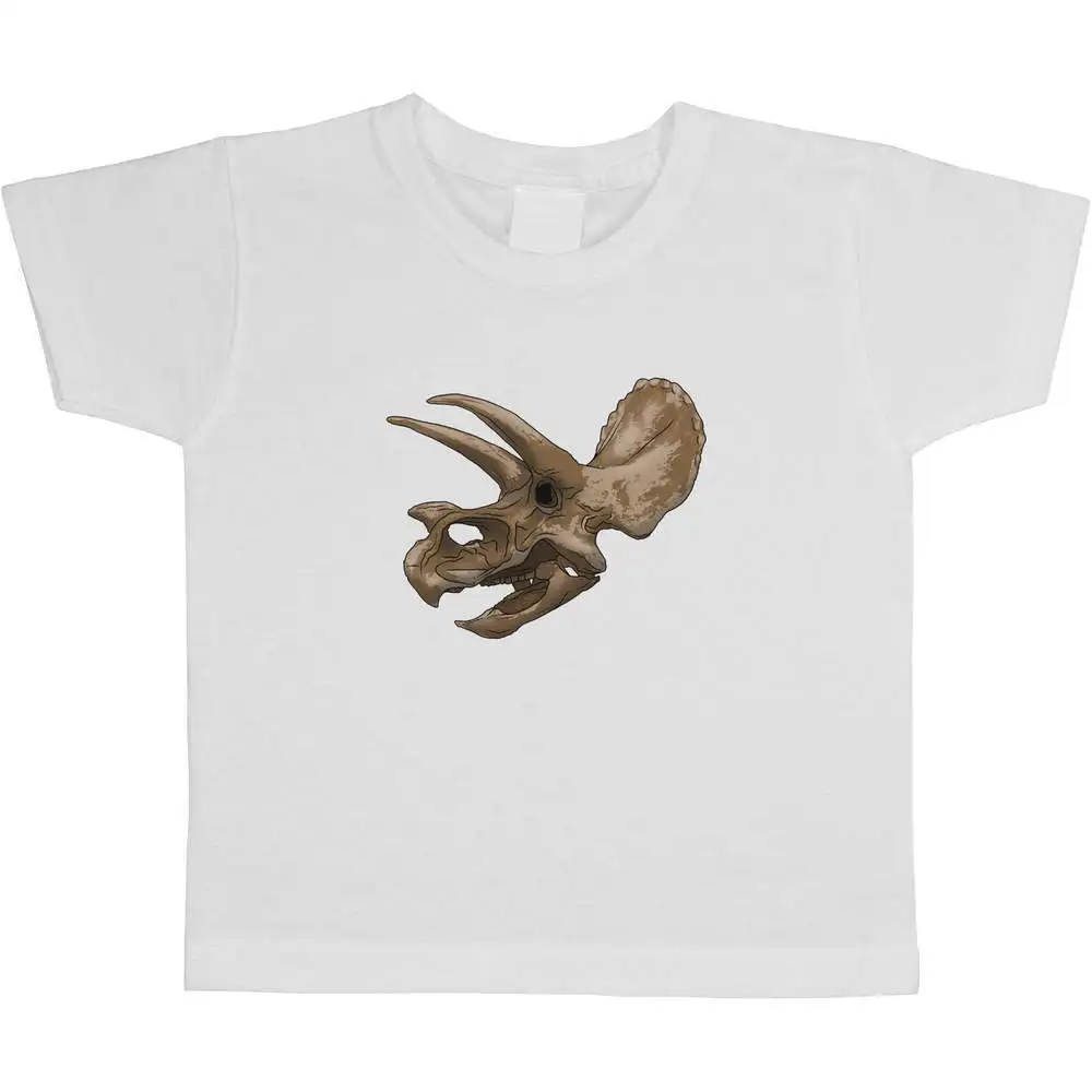 

Детские/Детские футболки Triceratops, высококачественные летние футболки из 100% хлопка с коротким рукавом для мальчиков и девочек